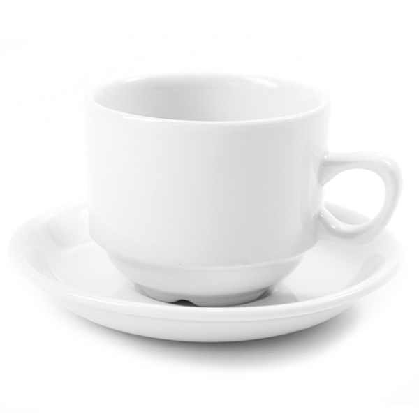 Crockery Hire Tea Cup - Churchill Classic (Stacking)