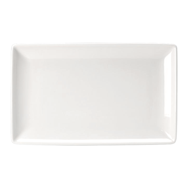 Crockery Hire 10¾" x 6½" Rectangle Plates - Monaco Fine