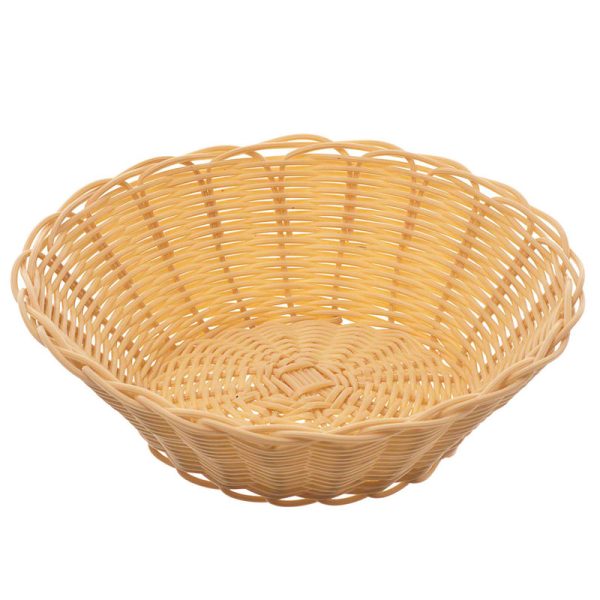 Kitchen Hire Wicker Bread Basket (10" Dia)