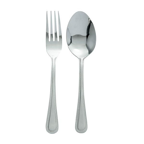 Cutlery Hire Serving Spoon & Fork - Table (Rattail)