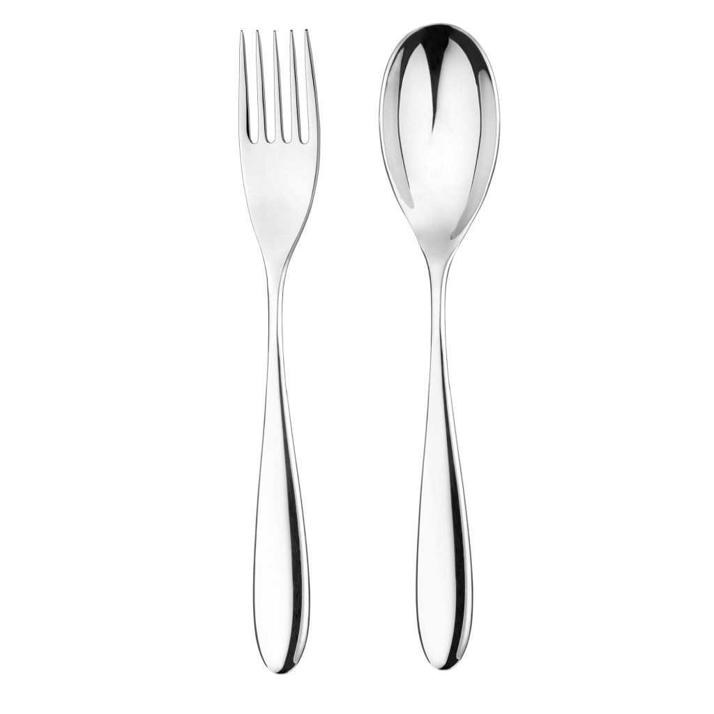 Serving Spoon & Fork - Santol Mirror Finish