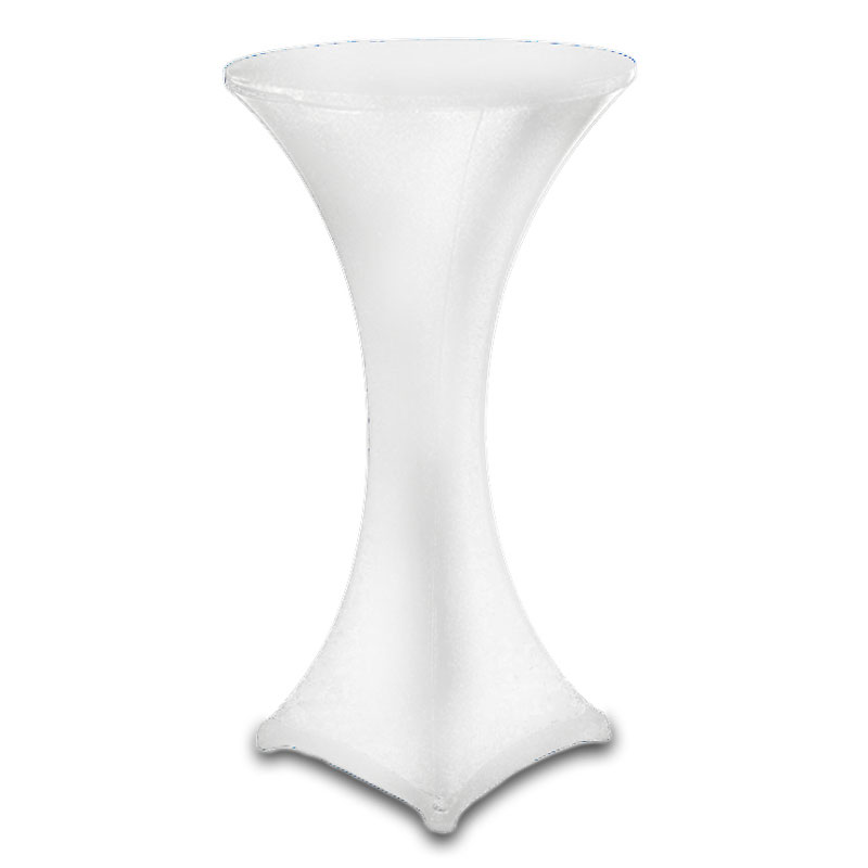 Poseur Table & Stretch Lycra Cover - White