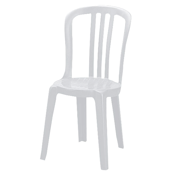 Furniture Hire White Plastic Bistro Chair Hire