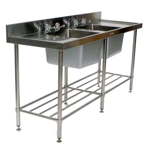 Kitchen Hire Sink - Double Unit